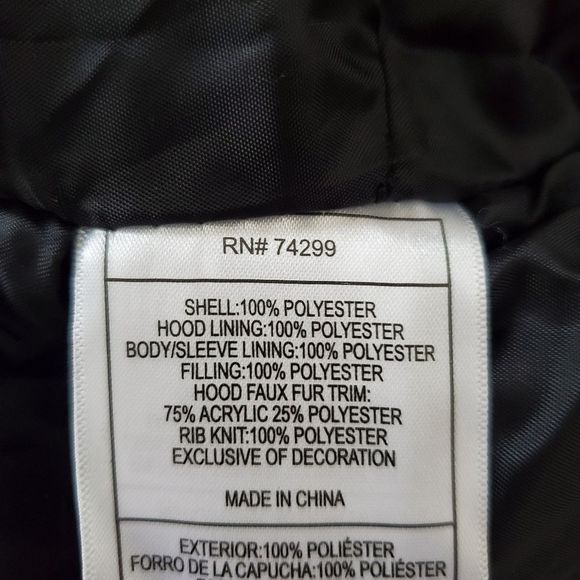 NEW! Canada Weather Gear: Water Resistant Hooded Parka - size Medium in Black - Picture 16 of 16